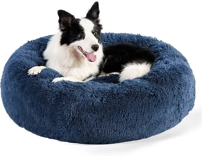 Calming Donut Bed for Dogs and Cats