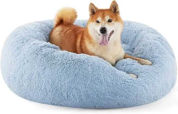 Calming Donut Bed for Dogs and Cats