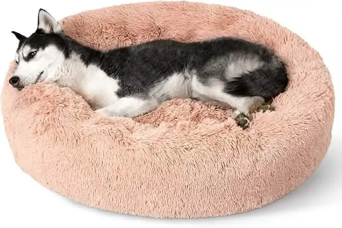 Calming Donut Bed for Dogs and Cats