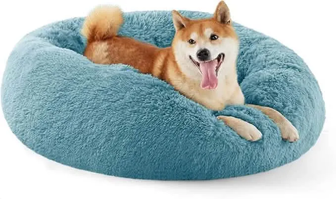 Calming Donut Bed for Dogs and Cats