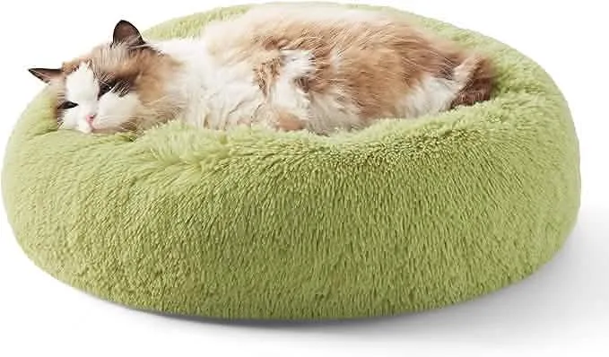 Calming Donut Bed for Dogs and Cats