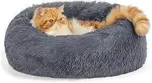 Calming Donut Bed for Dogs and Cats