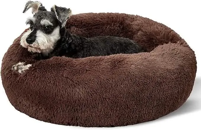 Calming Donut Bed for Dogs and Cats