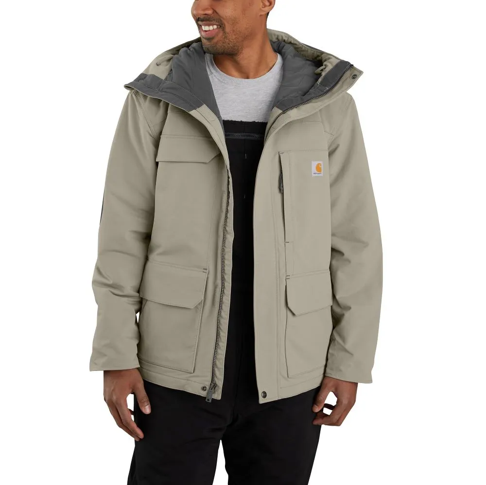 'Carhartt' Men's Super Dux™ Relaxed Fit Insulated Traditional Coat-Level 4 Extreme Warmth Rating - Greige