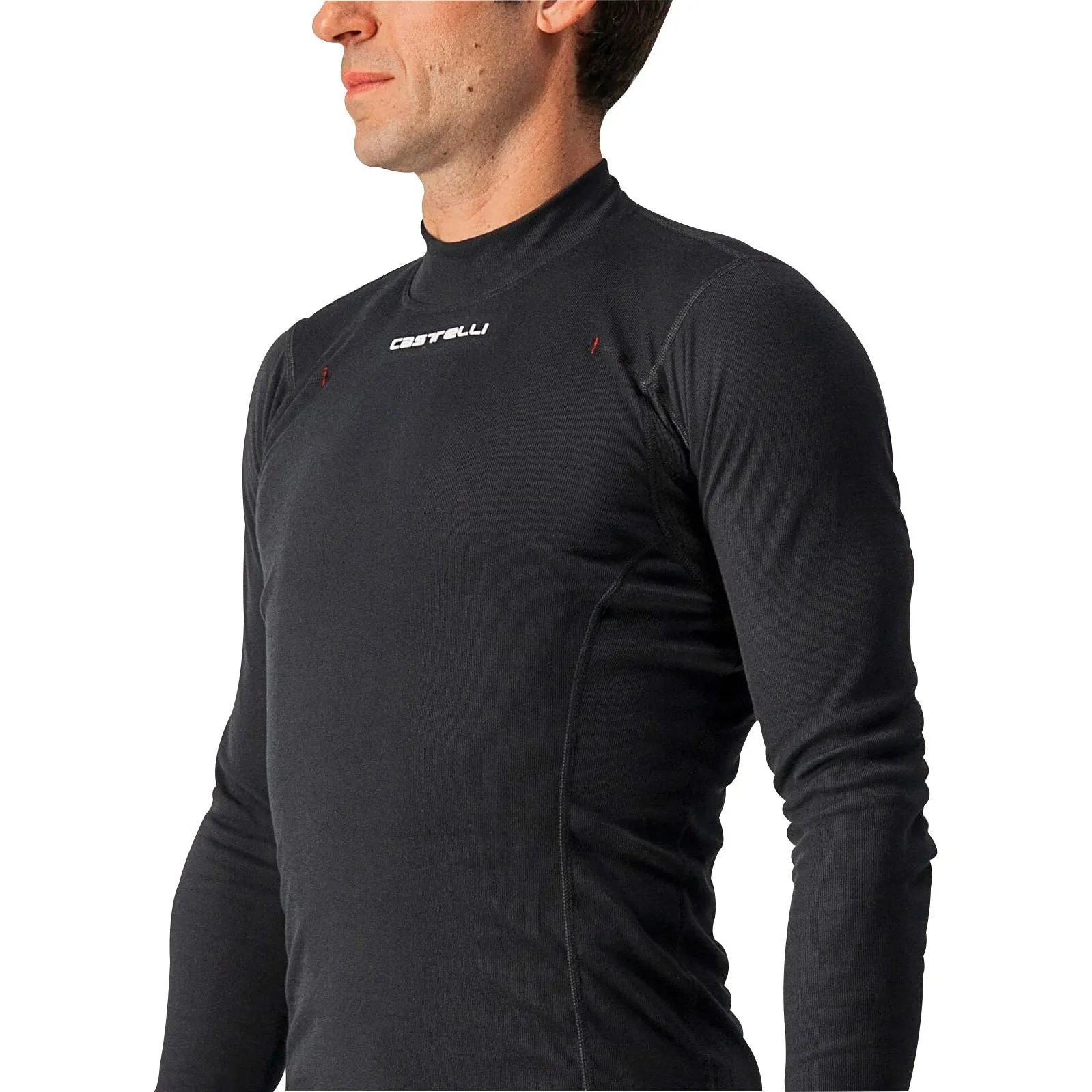 Castelli Flanders Warm Long Sleeve Mens Cycling Base Layer - Black