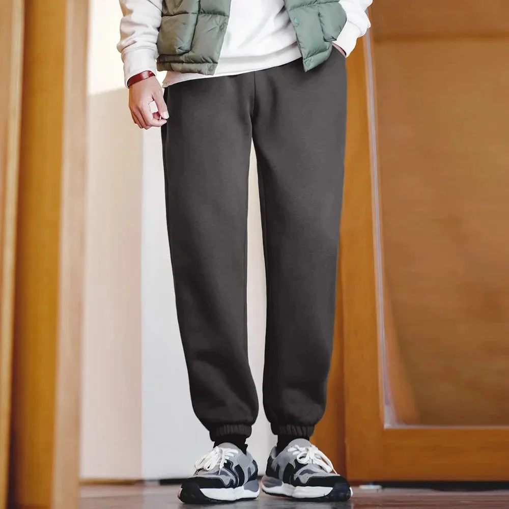 Casual Fleece Pants Men's Jogger Baggy Drawstring Sweatpants