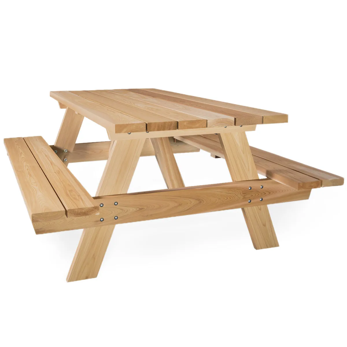 Cedar 72"W 6 Seater Classic Picnic Table - Handcrafted In Canada With Rot Resistant, Untreated, Western Red Cedar.