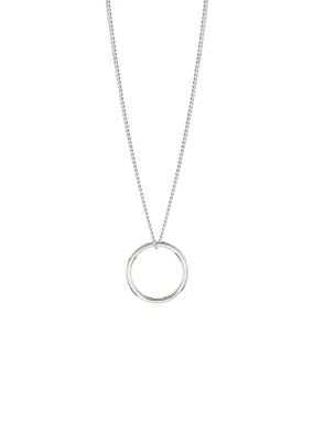 Circle Necklace Silver