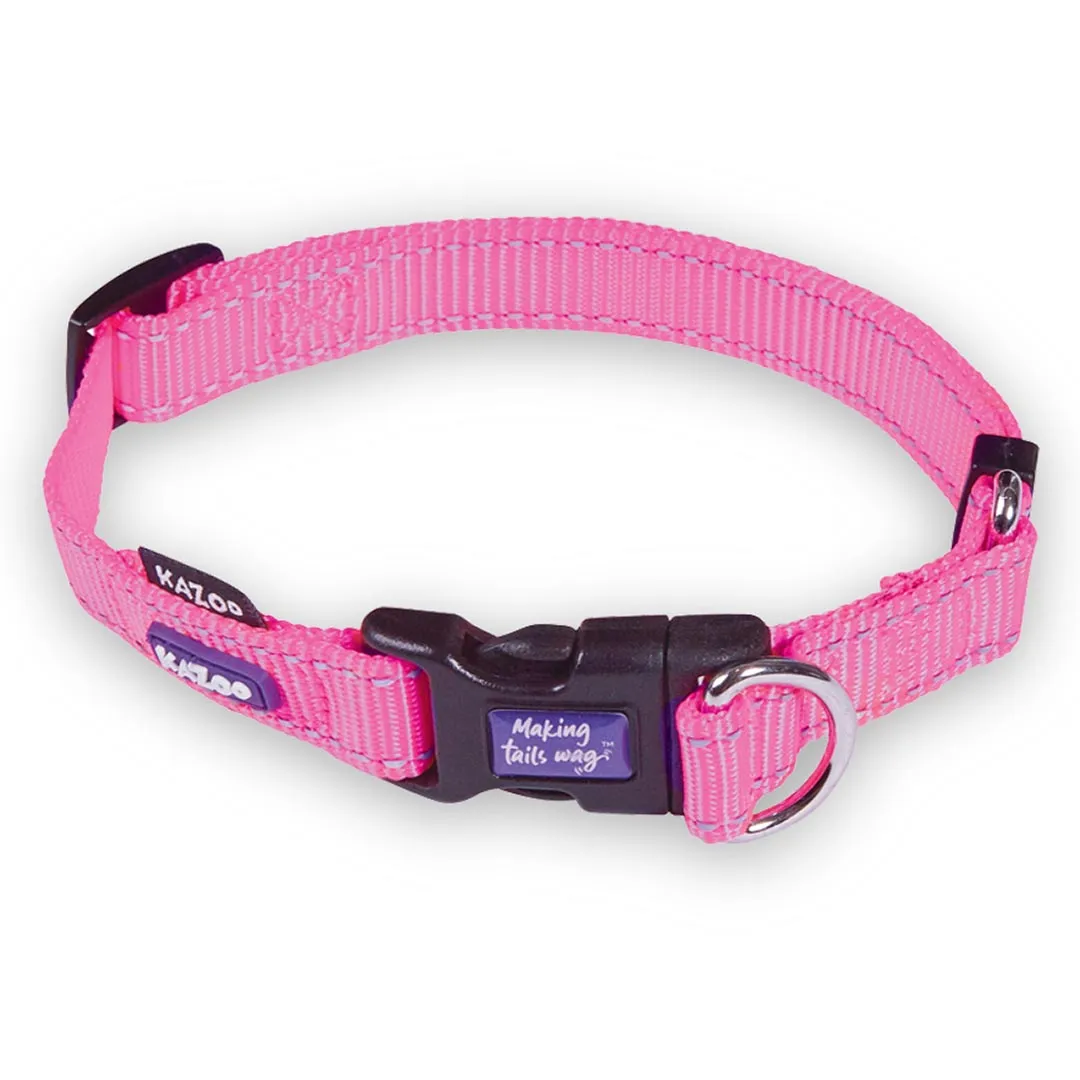 Classic Easy-clip Dog Collar - Pink