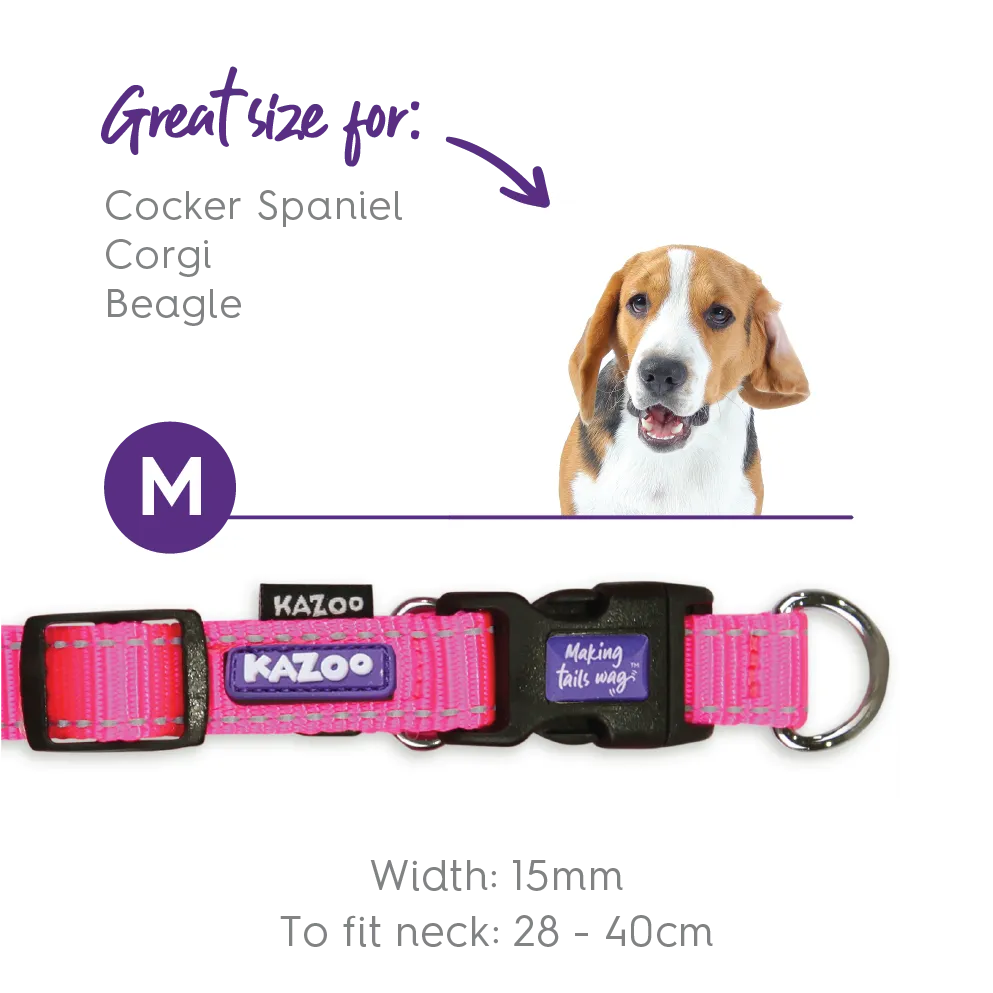 Classic Easy-clip Dog Collar - Pink