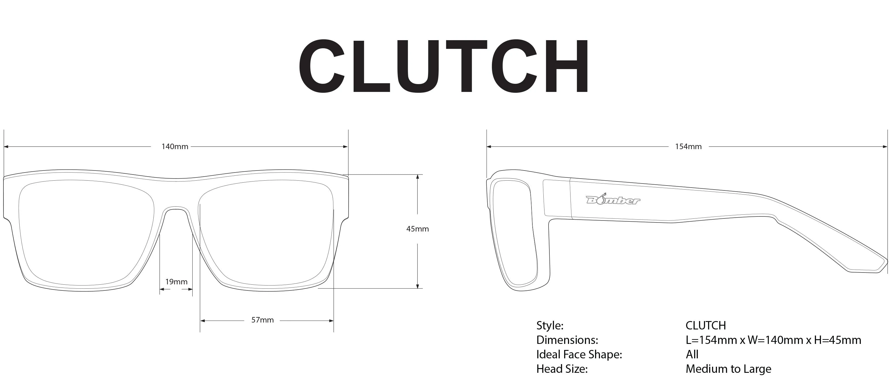 CLUTCH Safety - Clear (Grande Available)