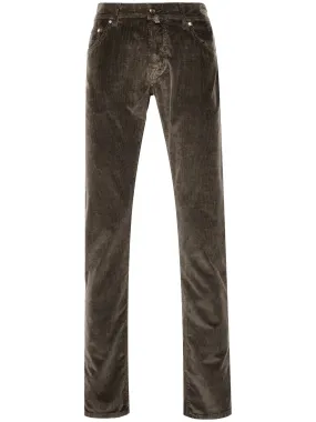 Coffee Brown Slim Cut Jeans