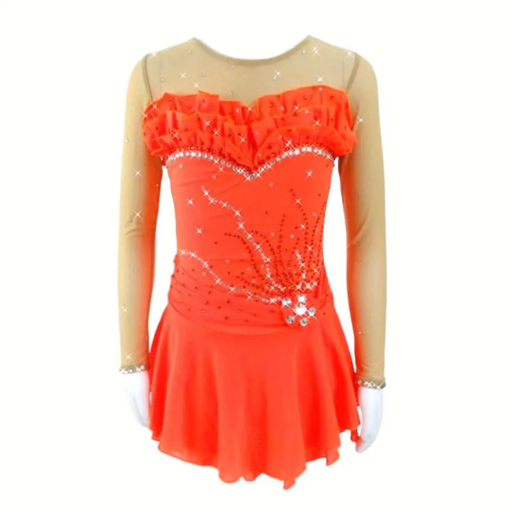 Competition Figure Skating Dress with or without sleeves BSU030821