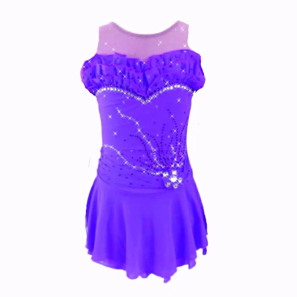 Competition Figure Skating Dress with or without sleeves BSU030821