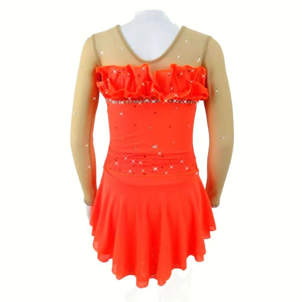 Competition Figure Skating Dress with or without sleeves BSU030821