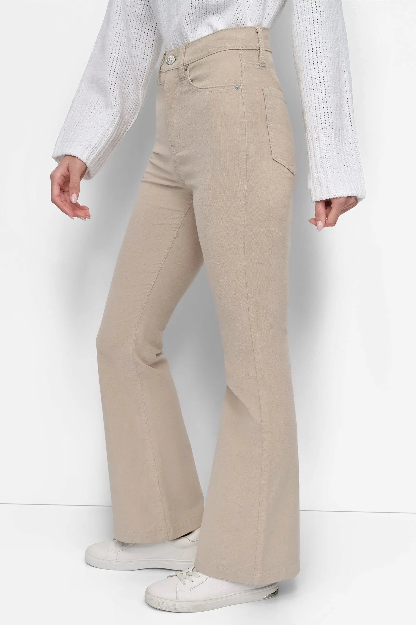 CORDUROY HIGH RISE FLARE PANT