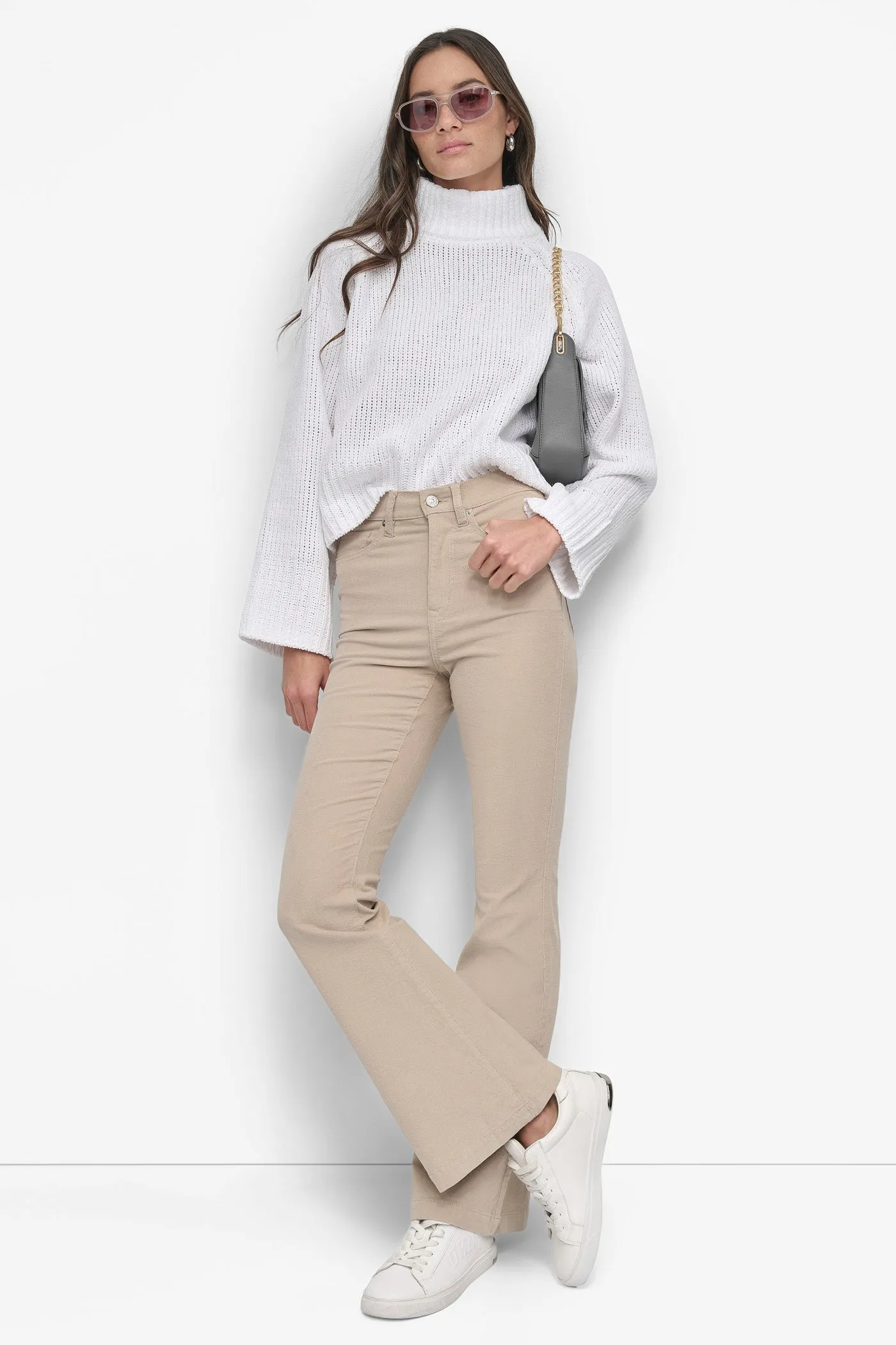 CORDUROY HIGH RISE FLARE PANT