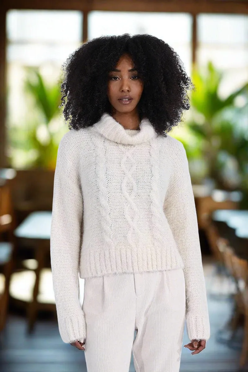 Cozy Haven Cable Knit Turtleneck