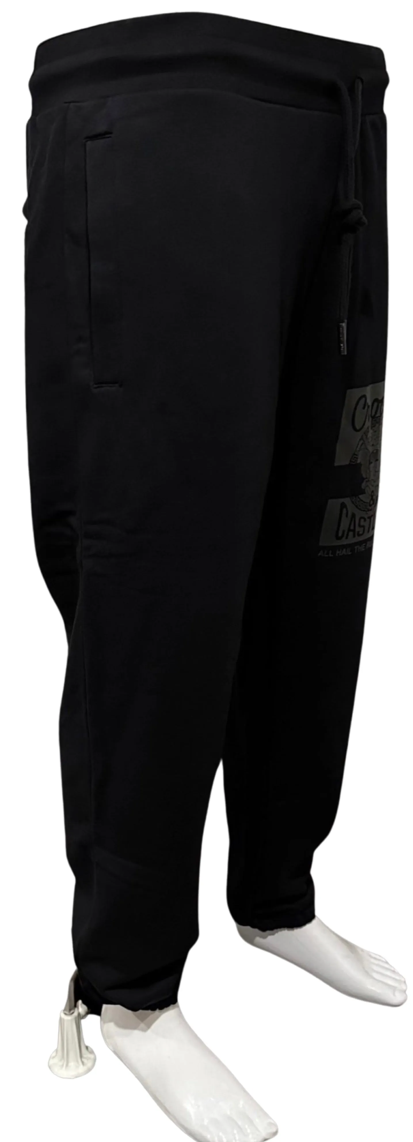 ^CROOKS & CASTLES^ (BLACK) ~MAD KLEPTO~ JOGGER SWEATPANTS