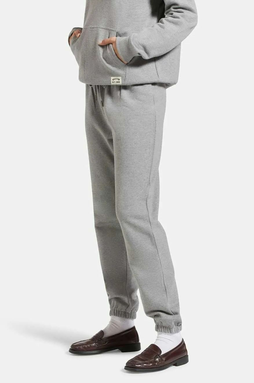 Cross Loop French Terry Sweatpant - Heather Grey