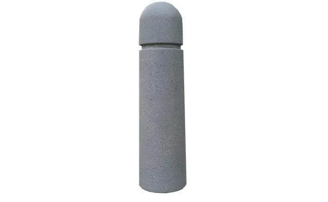 Cylindrical Bollard with Round Top and Reveal Line