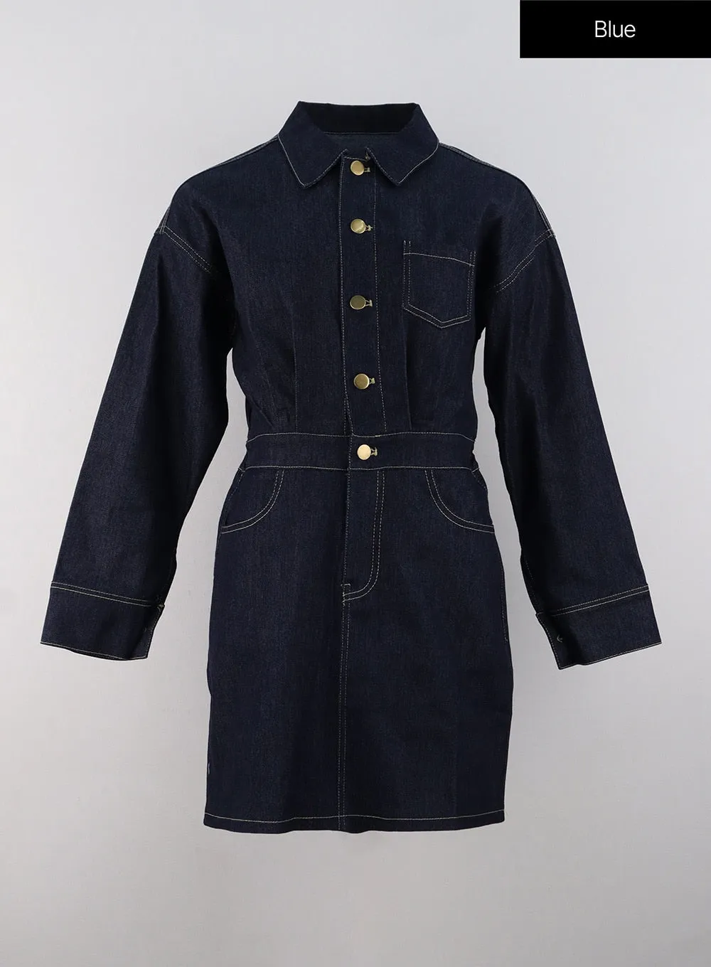 Denim Mini Shirt Dress OG315