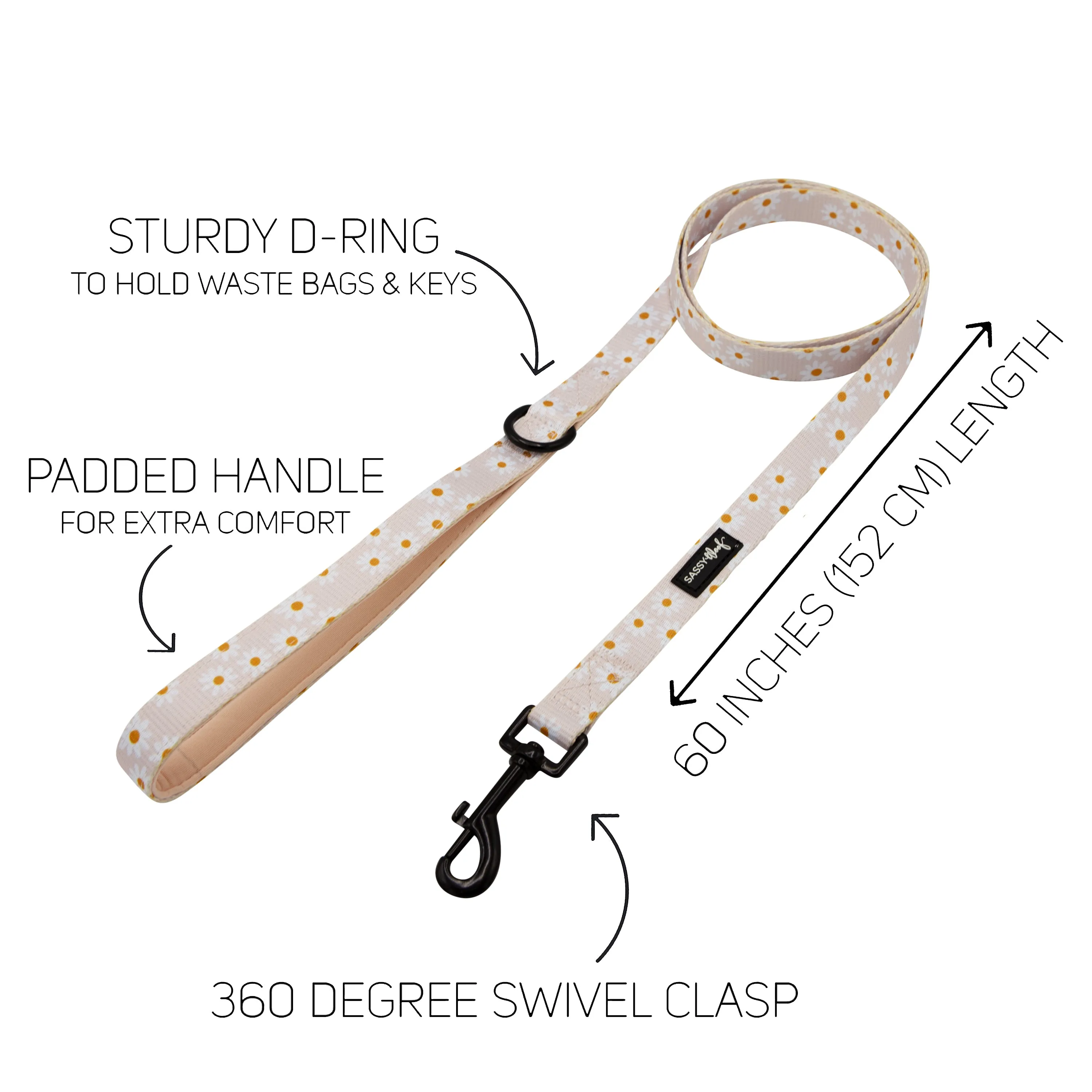 Dog Leash - Dainty Daisy