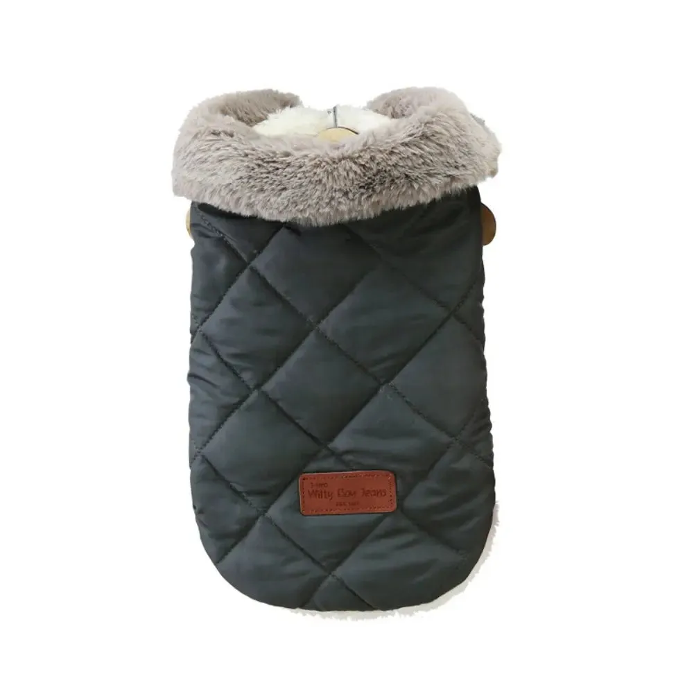 Dog Vest w/ Fur-Lined - Dog & Cat Apparel