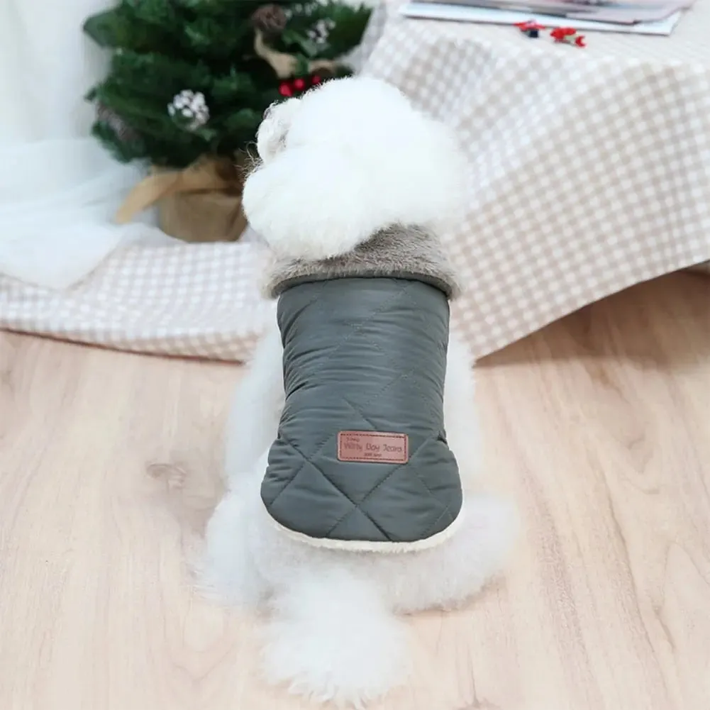 Dog Vest w/ Fur-Lined - Dog & Cat Apparel