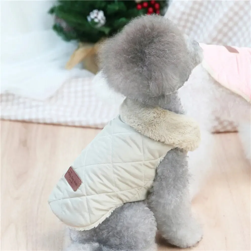 Dog Vest w/ Fur-Lined - Dog & Cat Apparel