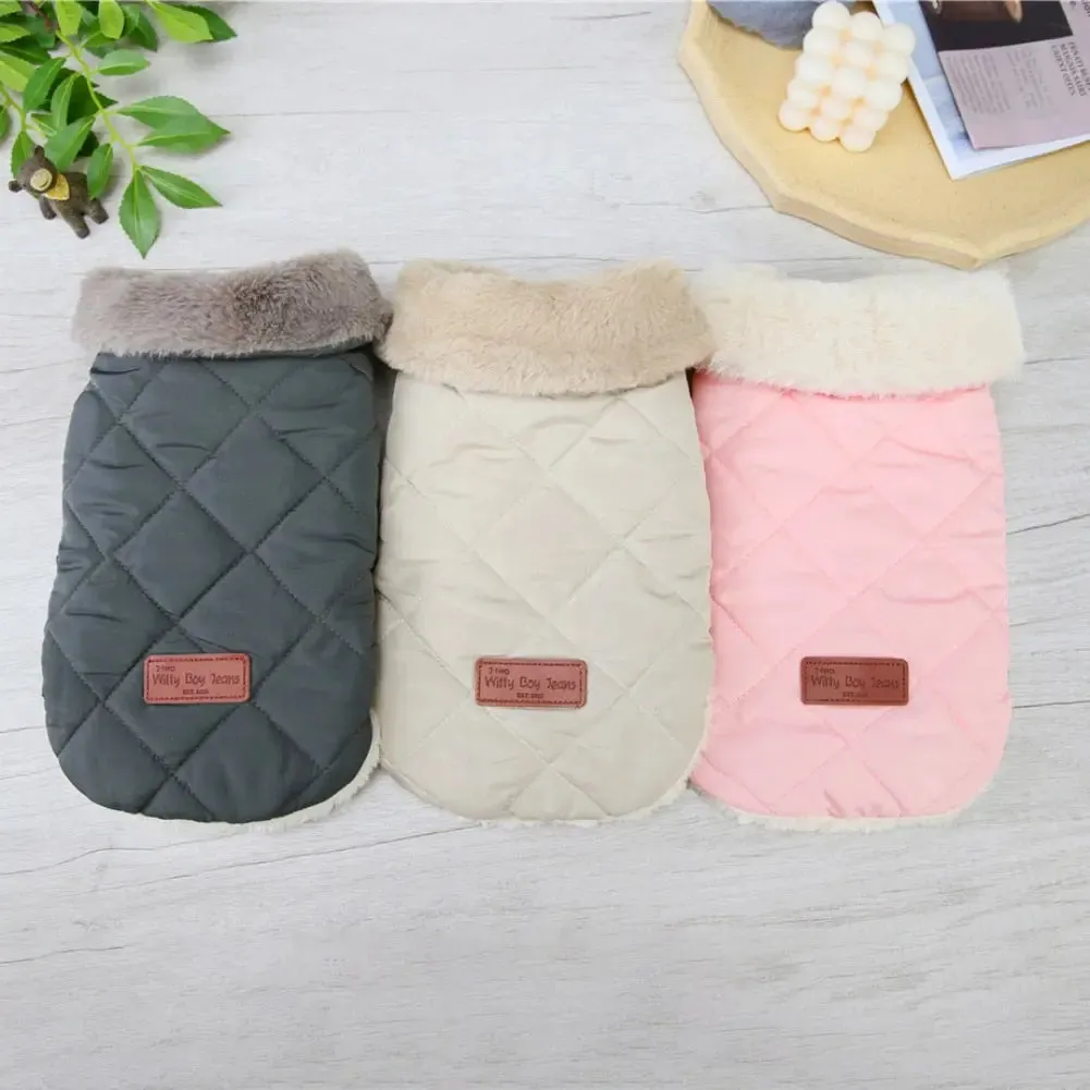 Dog Vest w/ Fur-Lined - Dog & Cat Apparel