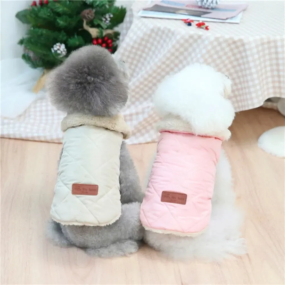 Dog Vest w/ Fur-Lined - Dog & Cat Apparel