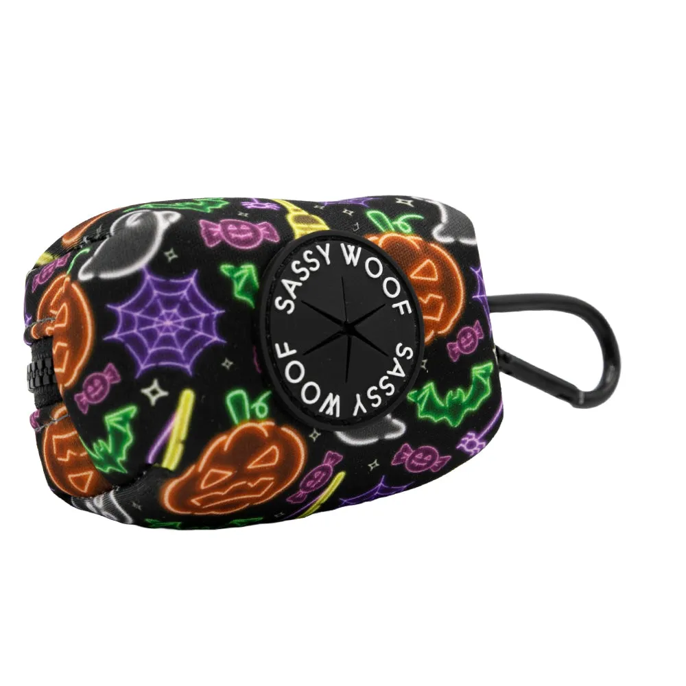 Dog Waste Bag Holder - Neon Frights