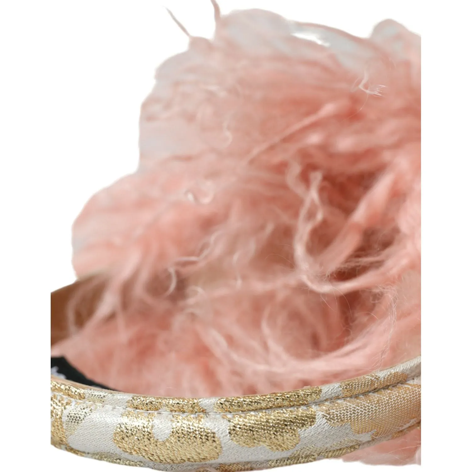 Dolce & Gabbana Elegant Pink Fur Earmuffs - Winter Chic Accessory