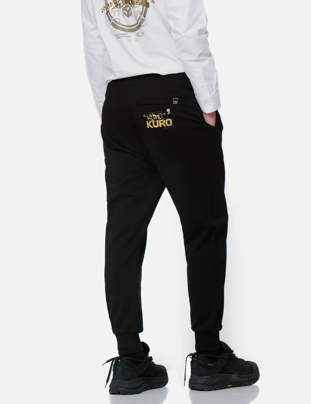 Dripping Hannya Skull Print Sweatpants