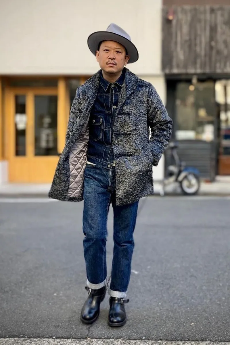 Fake Fur Shawl Collar Jacket