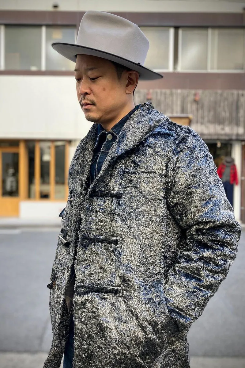 Fake Fur Shawl Collar Jacket