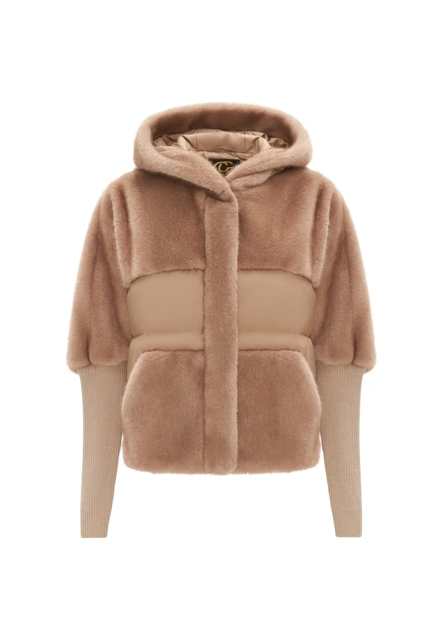 Faux Fur Jacket - Beige