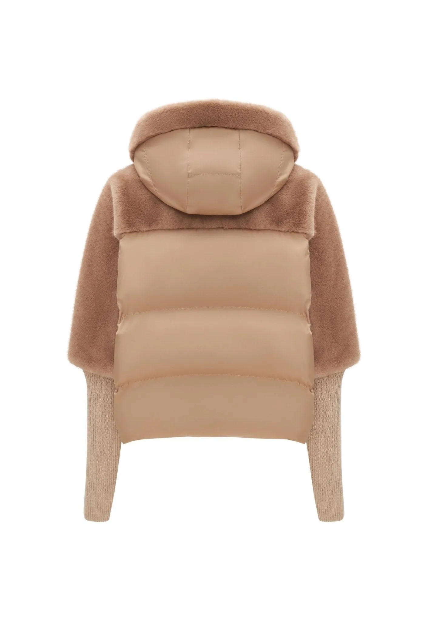 Faux Fur Jacket - Beige