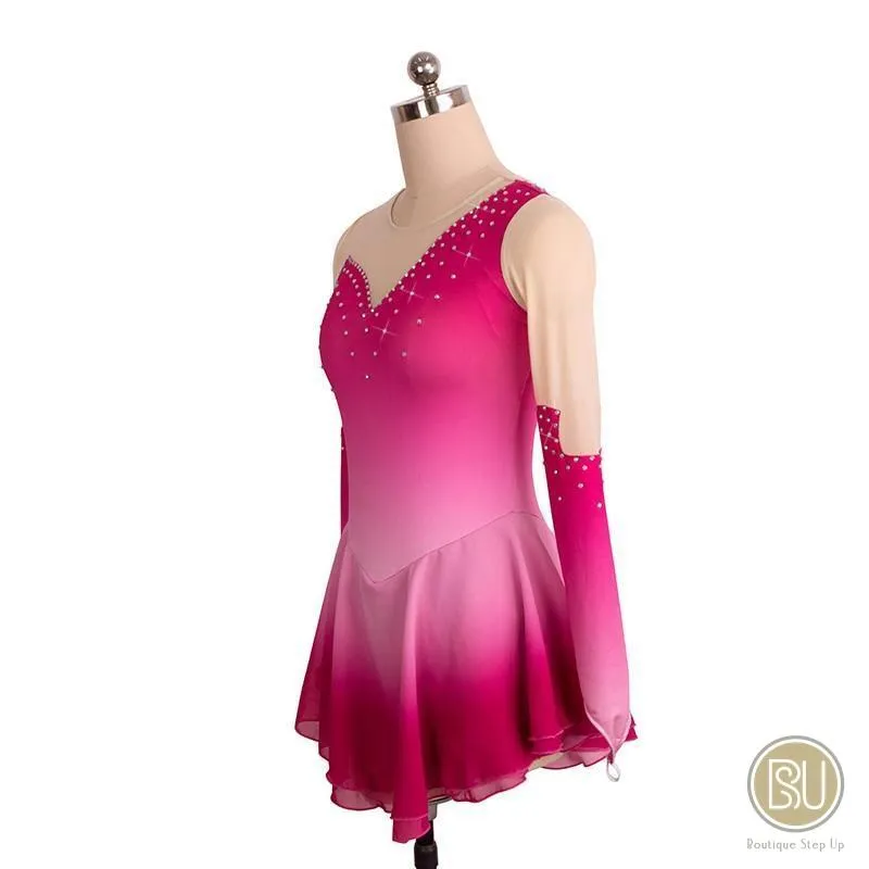 Figure Skating Dress Pink Ombre SU5451