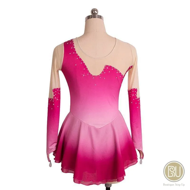 Figure Skating Dress Pink Ombre SU5451