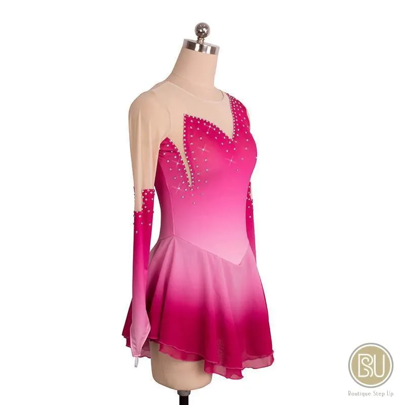 Figure Skating Dress Pink Ombre SU5451