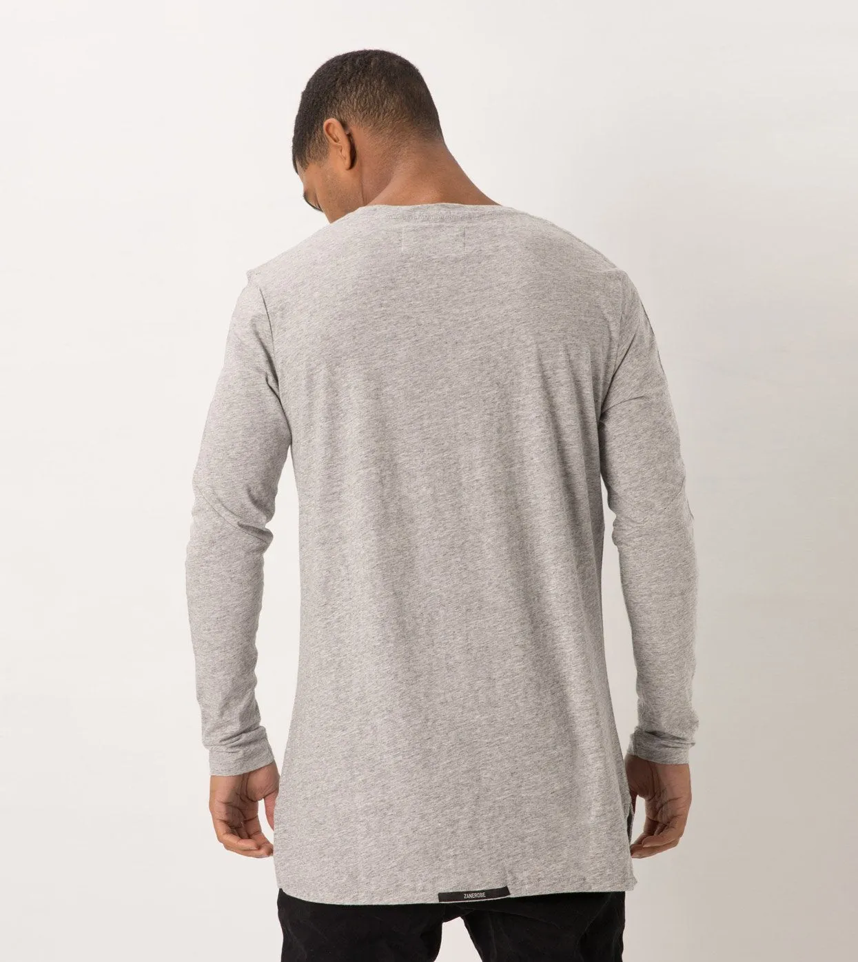 Flintlock LS Tee Grey Marle