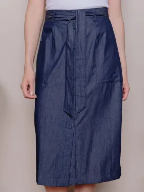 Frances Skirt - Blue Denim