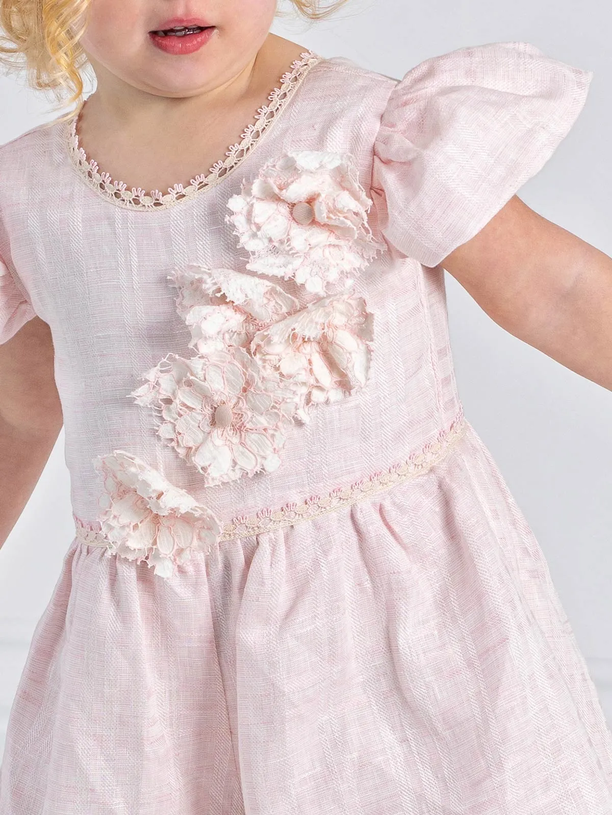 Girl's baptism linen Overall - MIDJE