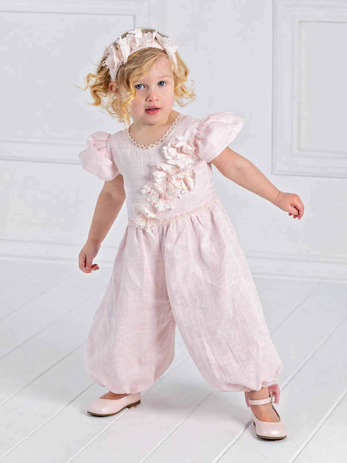 Girl's baptism linen Overall - MIDJE