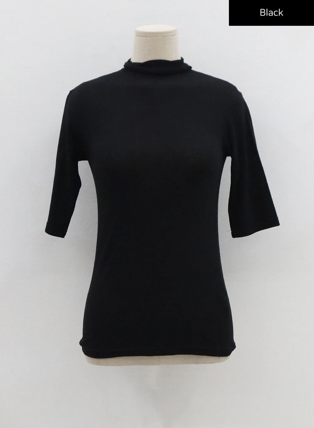 Half Turtleneck Half Sleeve T-Shirt CS15