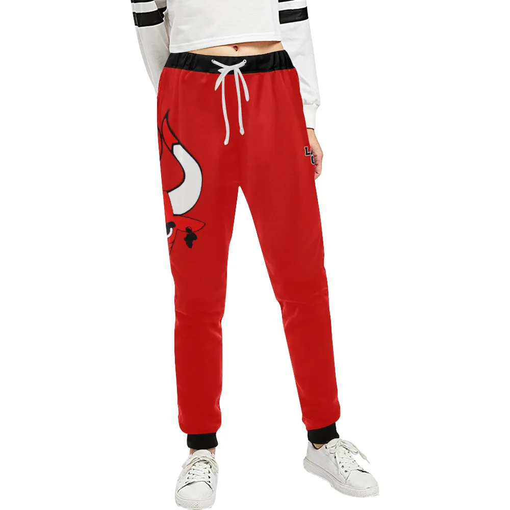 HATHOR BULLS RED Women's All Over Print Sweatpants