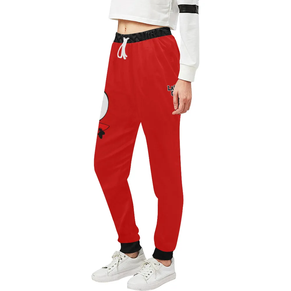 HATHOR BULLS RED Women's All Over Print Sweatpants