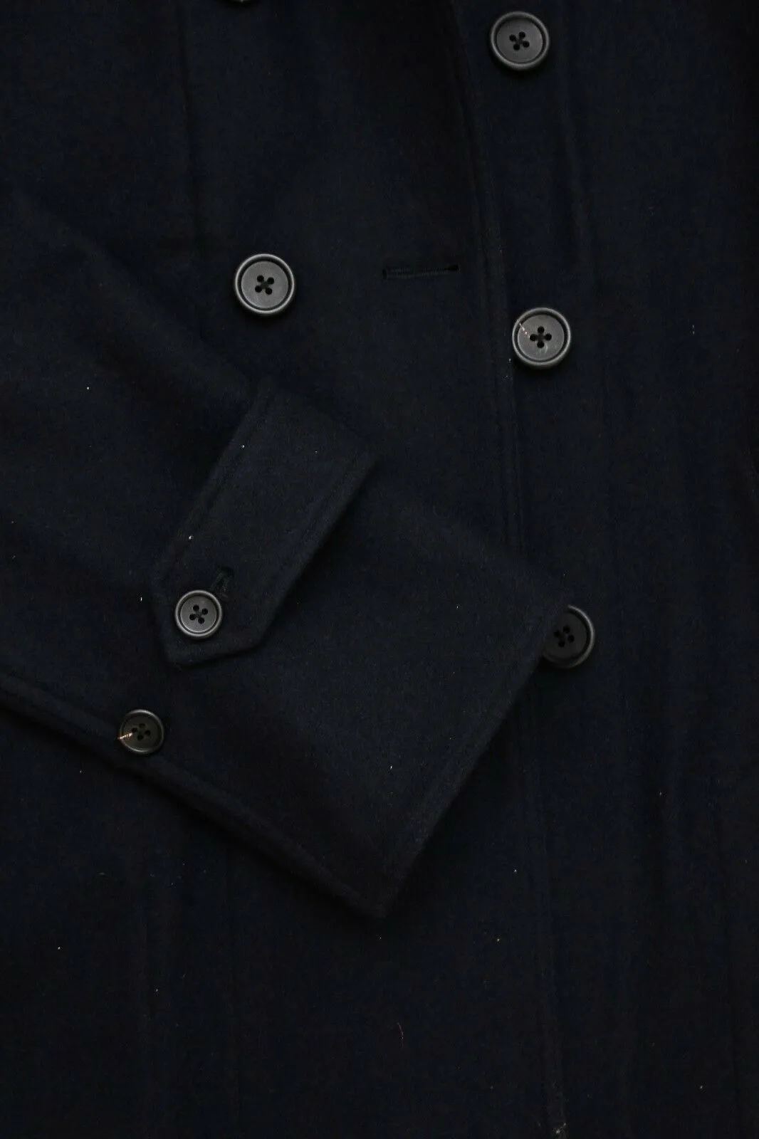 Heavy Navy Wool Peacoat Jacket